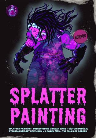 Splatter Painting Zine Cover