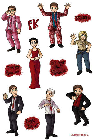 Deadly Premonition Sticker Sheet Deadly Premonition Sticker Sheet